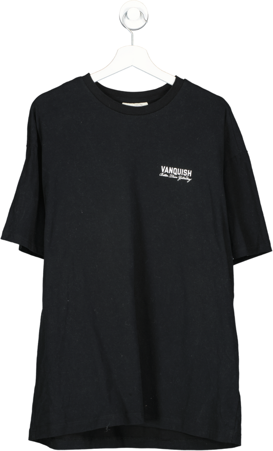 Vanquish Black The Unconquerable  Regular Fit T Shirt UK L