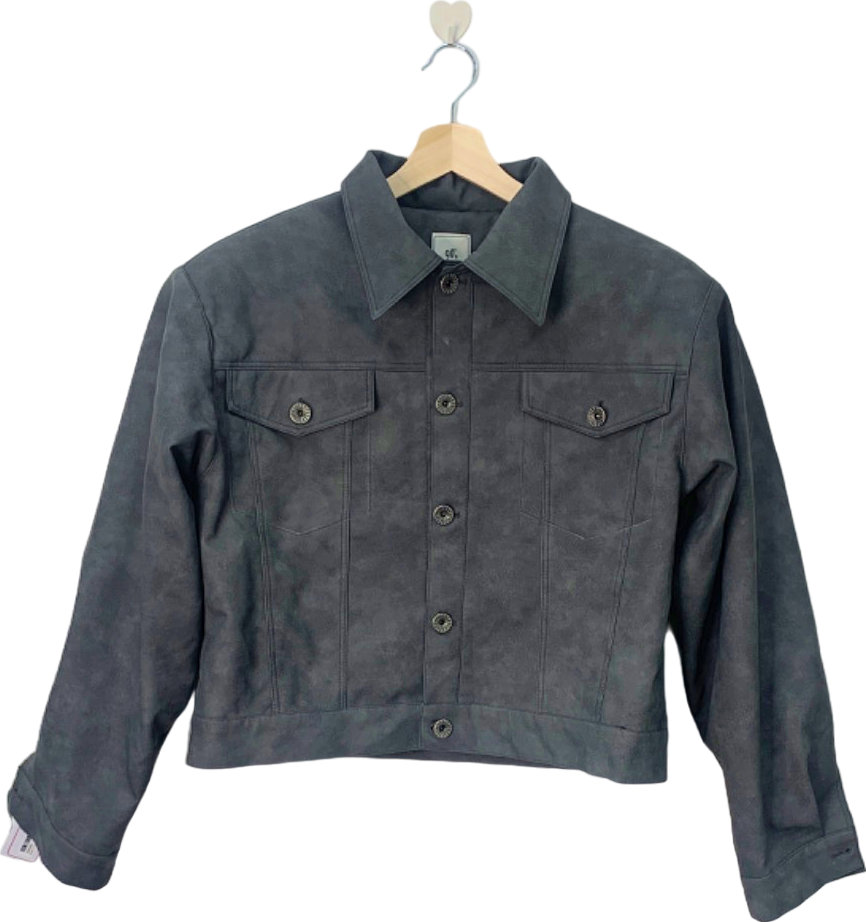 90's Product Grey Suede Jacket UK Size 12