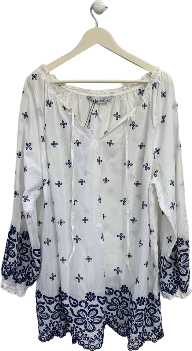 Yours White Embroidered Tunic UK 22-24