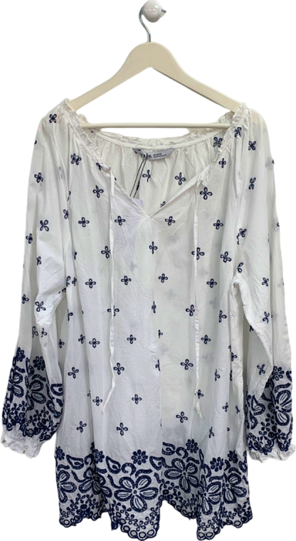 Yours White Embroidered Tunic UK 22-24