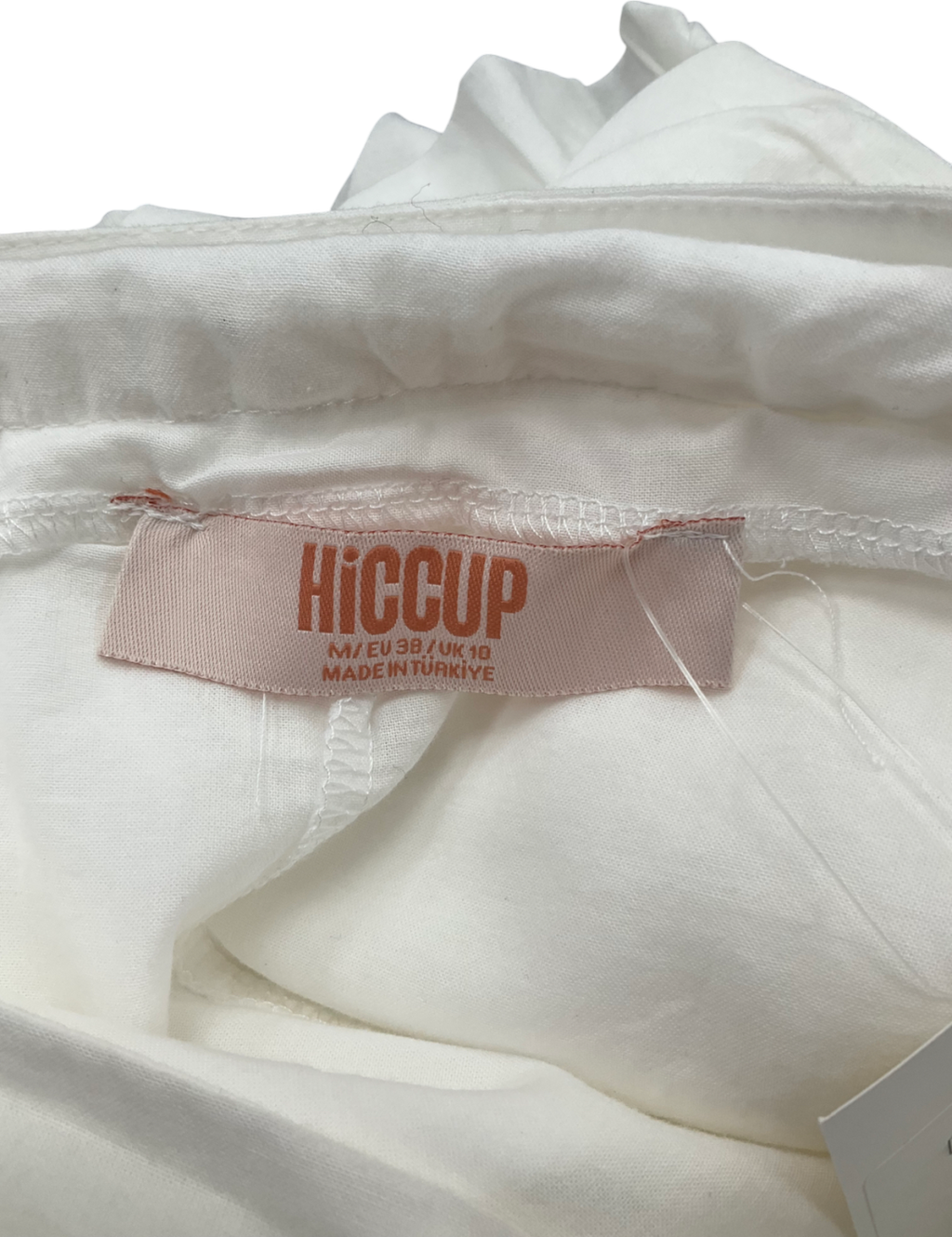 hiccup White Mini Ruffle Skirt UK 10