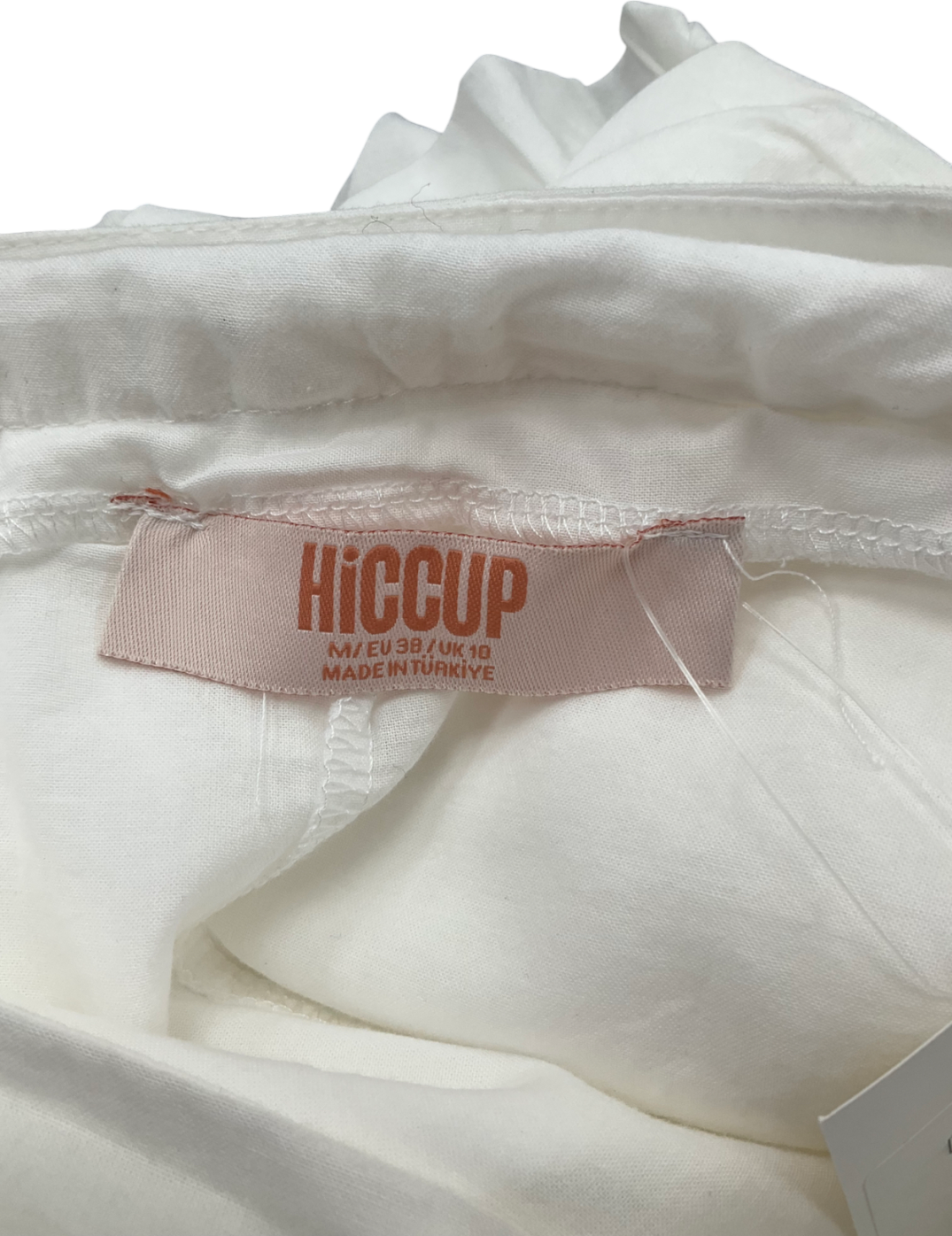 hiccup White Mini Ruffle Skirt UK 10