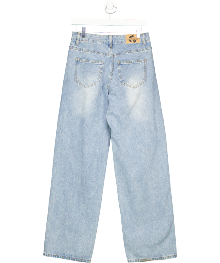 White Fox Blue Straight Leg Jean UK XS