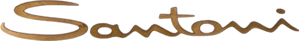 Santoni Gold Leather Envelope Clutch personalised JS