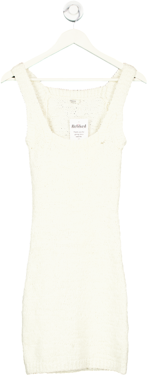 House of CB White Knitted Dress Size S