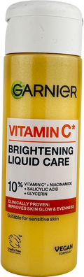 Garnier Vitamin C Brightening Liquid Care, 10% Glycerin, Niacinamide, Vitamin C & Salicylic Acid 120ml