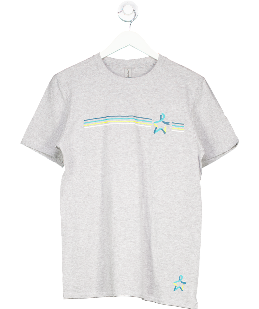 Gildan Grey Printed T Shirt UK M