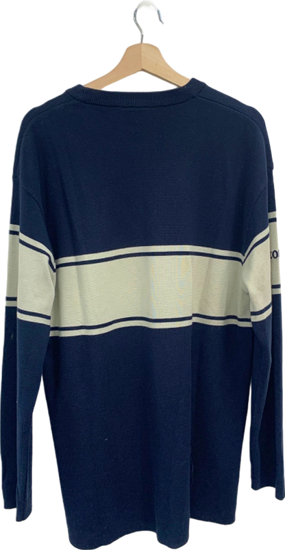 Lacoste Navy Striped Jumper XXL