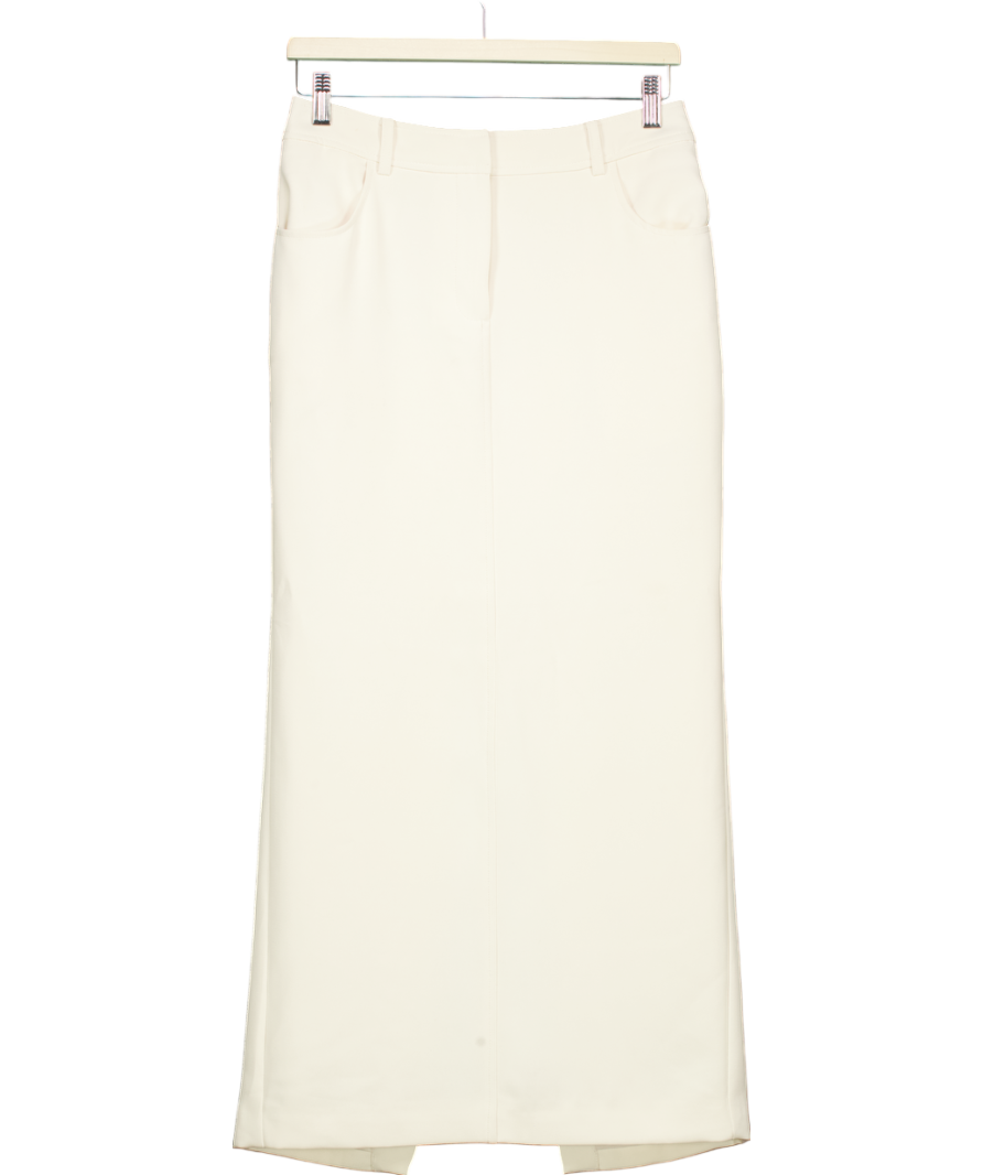 BOA Cream Mid Rise Effortless Maxi Skirt UK XS