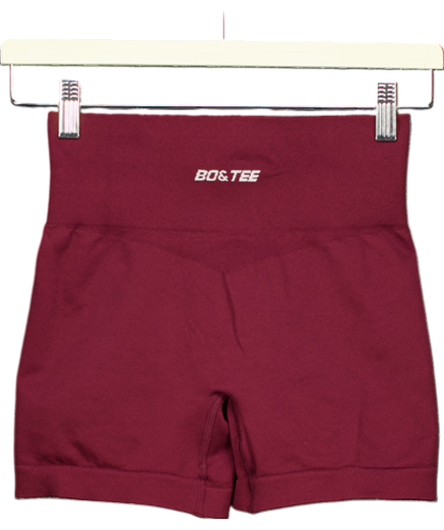 Bo+Tee Red Endurance Super Sculpt Seamless Shorts UK S