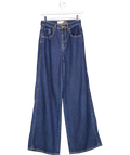 Free People Dark Blue We The Free Crvy Gia Wide-leg Jeans W25