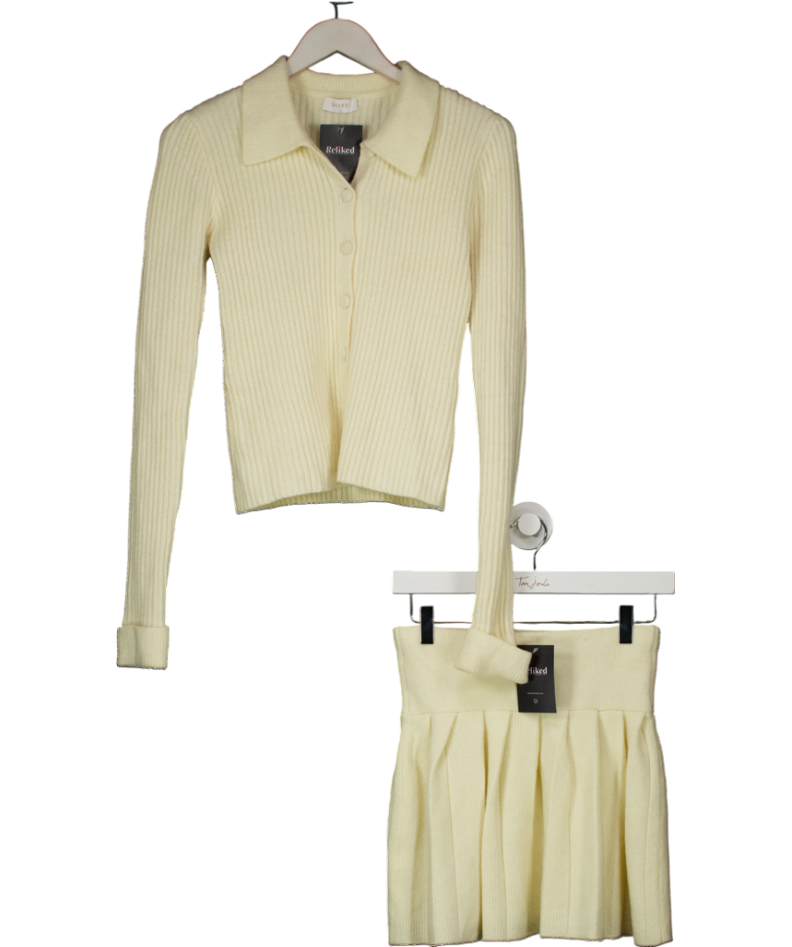 Meshki Cream Knitted Set UK XS