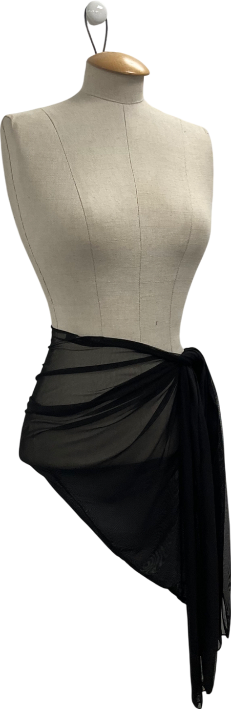 I saw it first Black Mesh Sarong One Size