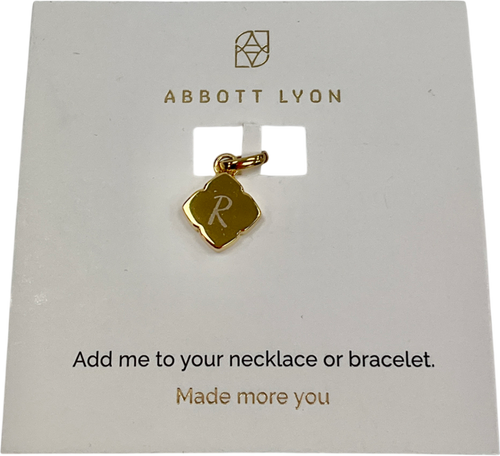 Abbott Lyon Metallic Pearl Clover Pendant (gold) R Inital One Size