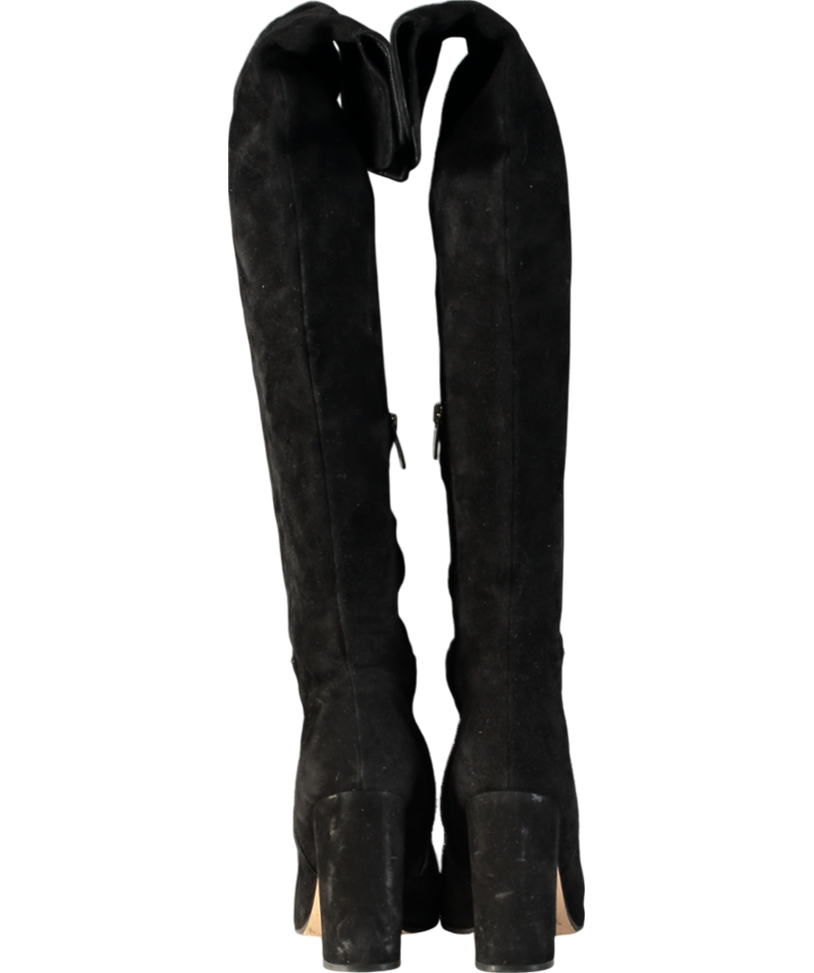 Gianvito Rossi Black Suede Over the Knee Boots UK 6 EU 39 👠