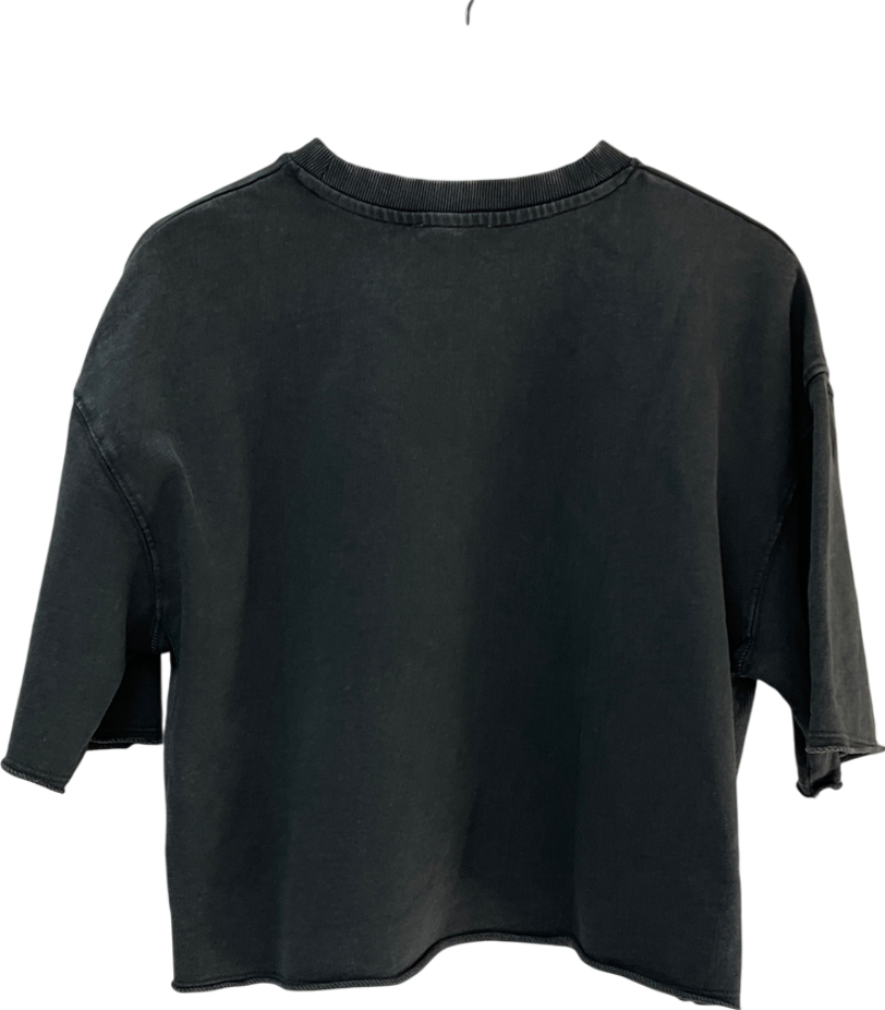 ZARA Grey Charcoal T-shirt UK S