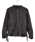 Ed Hardy Black Crystal Logo Bomber Jacket UK S