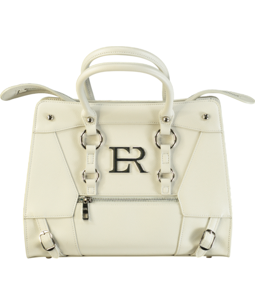 Eden Reflex Luxury Vegan Beige Ivory Top Handle Bag