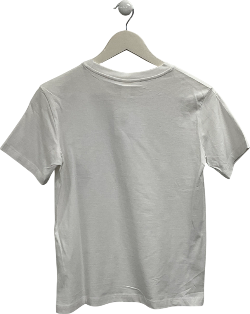 H&M White Classic Crew Neck Tee UK XS