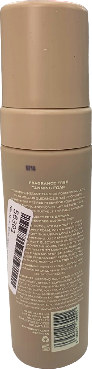 EFFN Fragrance Free Tanning Foam Ultra Dark 200 ml
