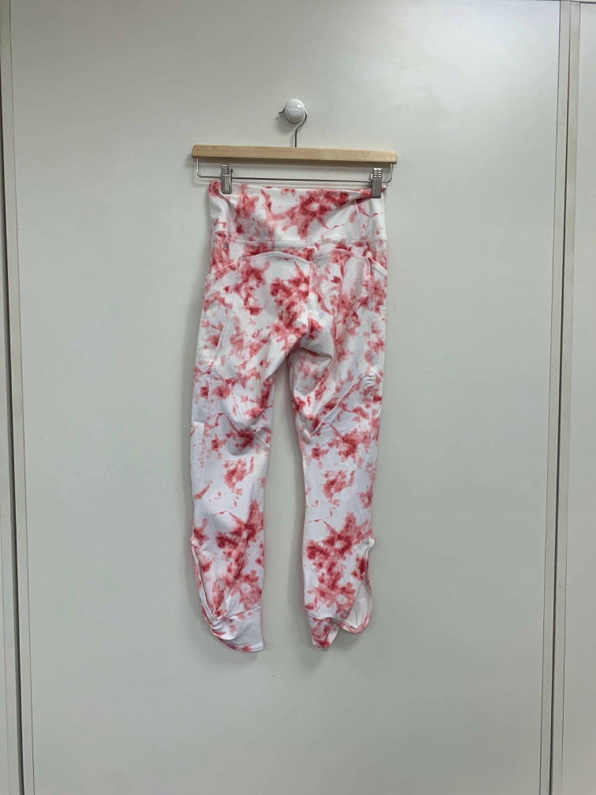 FABLETICS Pink Tie-Dye Oasis High-Waisted Twist Legging UK S