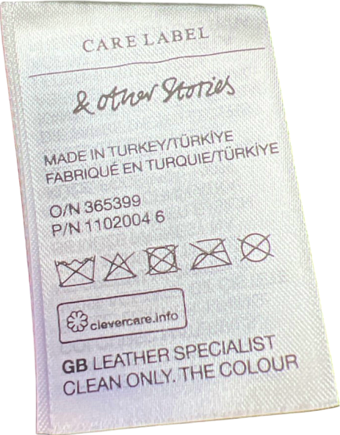 & Other Stories Black Leather Blazer EU32  UK 4 / XS