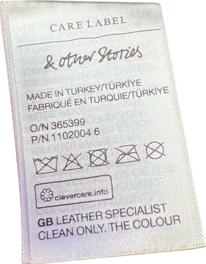 & Other Stories Black Leather Blazer EU32  UK 4 / XS