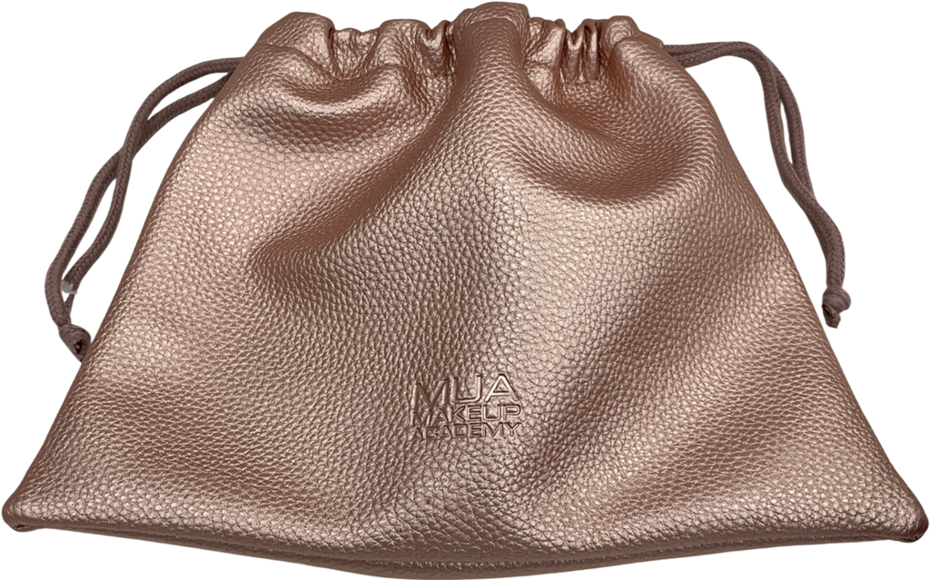 mua Metallic Rose Gold Drawstring Makeup Bag One Size