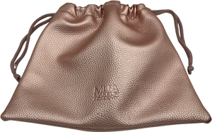 mua Metallic Rose Gold Drawstring Makeup Bag One Size
