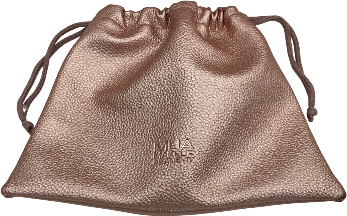 mua Metallic Rose Gold Drawstring Makeup Bag One Size