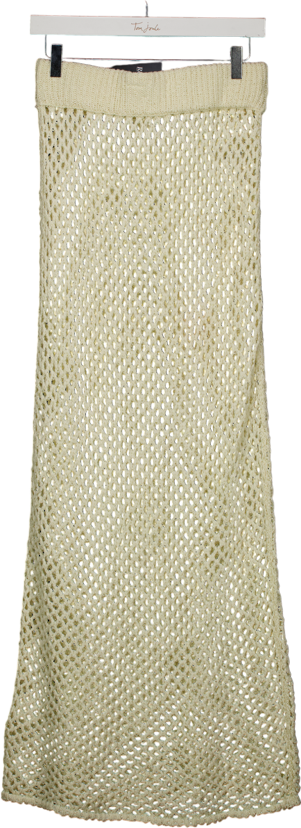 Monday Swimwear Cream Cape May Skirt - Ivory Crochet UK M