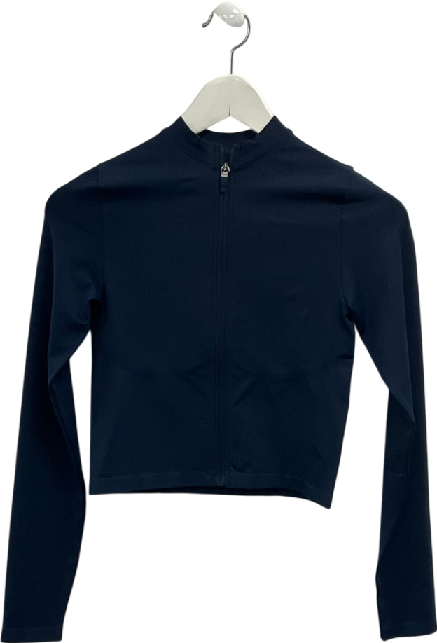 gymshark Blue Everyday Seamless Zip Track Top UK XS
