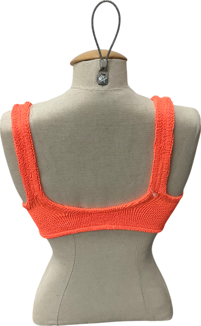 Hunza G Orange Xandra Bikini Top One Size