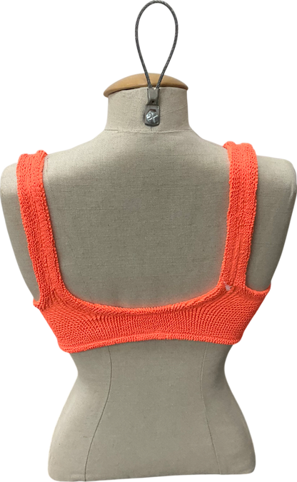 Hunza G Orange Xandra Bikini Top One Size