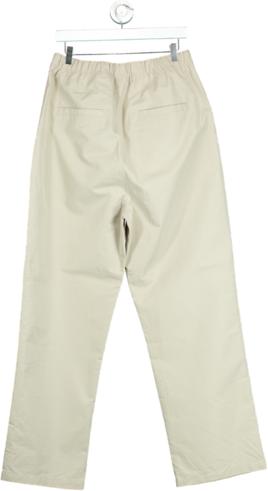 Fear of God Essentials Beige Relaxed Cotton Blend Trousers UK L