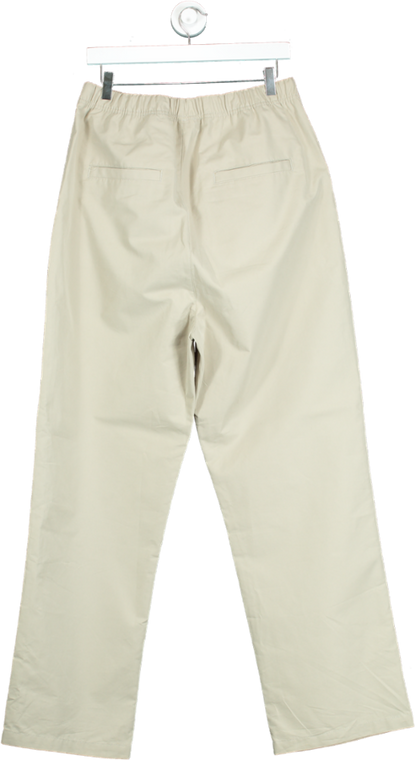 Fear of God Essentials Beige Relaxed Cotton Blend Trousers UK L