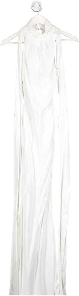Karen Millen White High Necked Maxi Dress UK 6