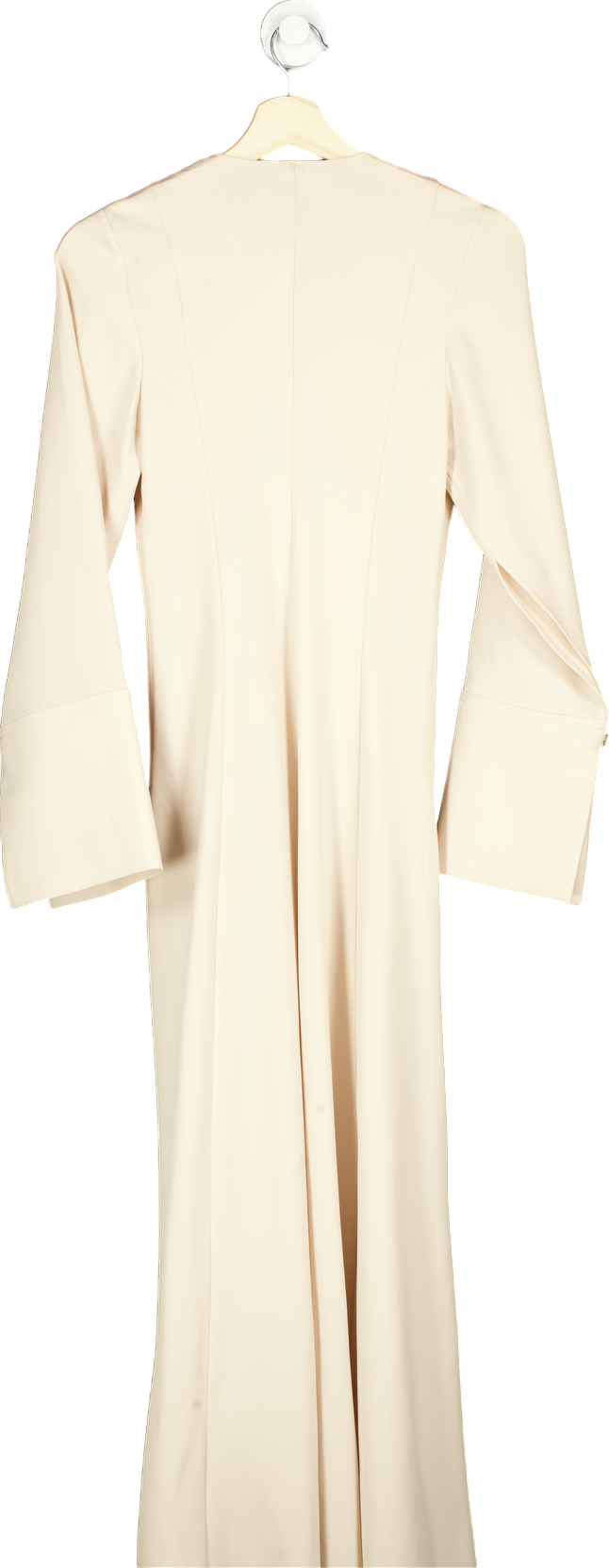 Zara Cream Long Sleeve Midi Dress UK S