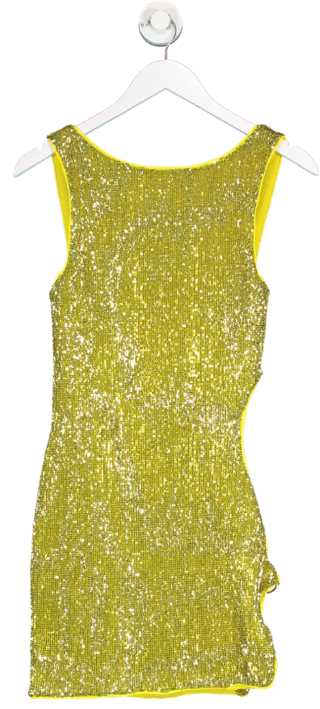 Camila Coelho Yellow Alana Mini Dress UK S