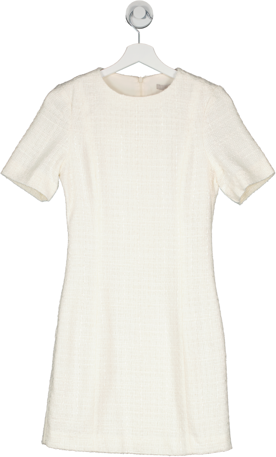 H&M Cream Boucle Short Sleeve Mini Dress UK 4