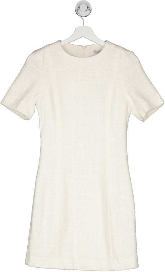 H&M Cream Boucle Short Sleeve Mini Dress UK 4