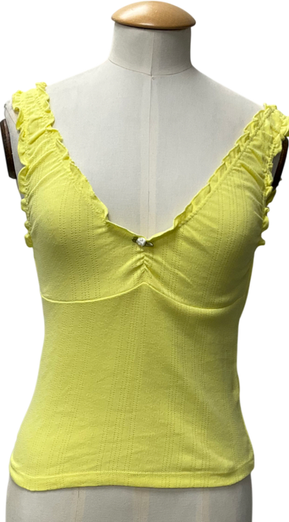 Free People Yellow Intimately Amelia Cami Top UK XS