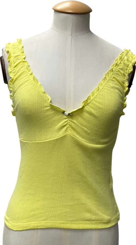 Free People Yellow Intimately Amelia Cami Top UK XS