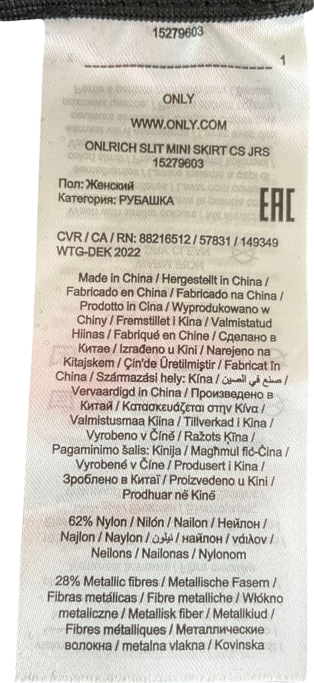 Only Purple Slit Mini Skirt UK M