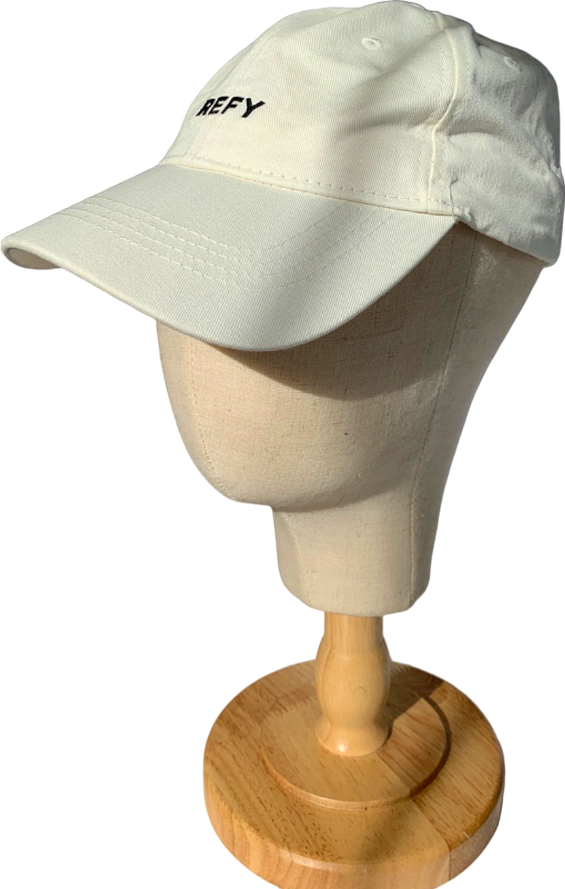 REFY White Baseball Cap One Size