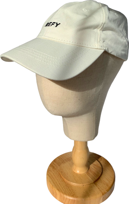 REFY White Baseball Cap One Size