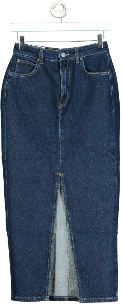New Look Blue Denim Maxi Skirt UK 8
