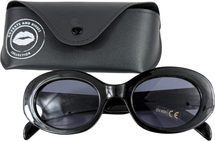 Noughts & Kisses Black Framed Sunglasses One Size
