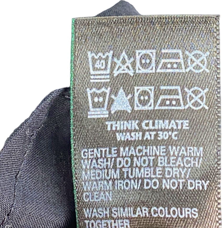 M&S Black One Shoulder Cotton Dress Size 12