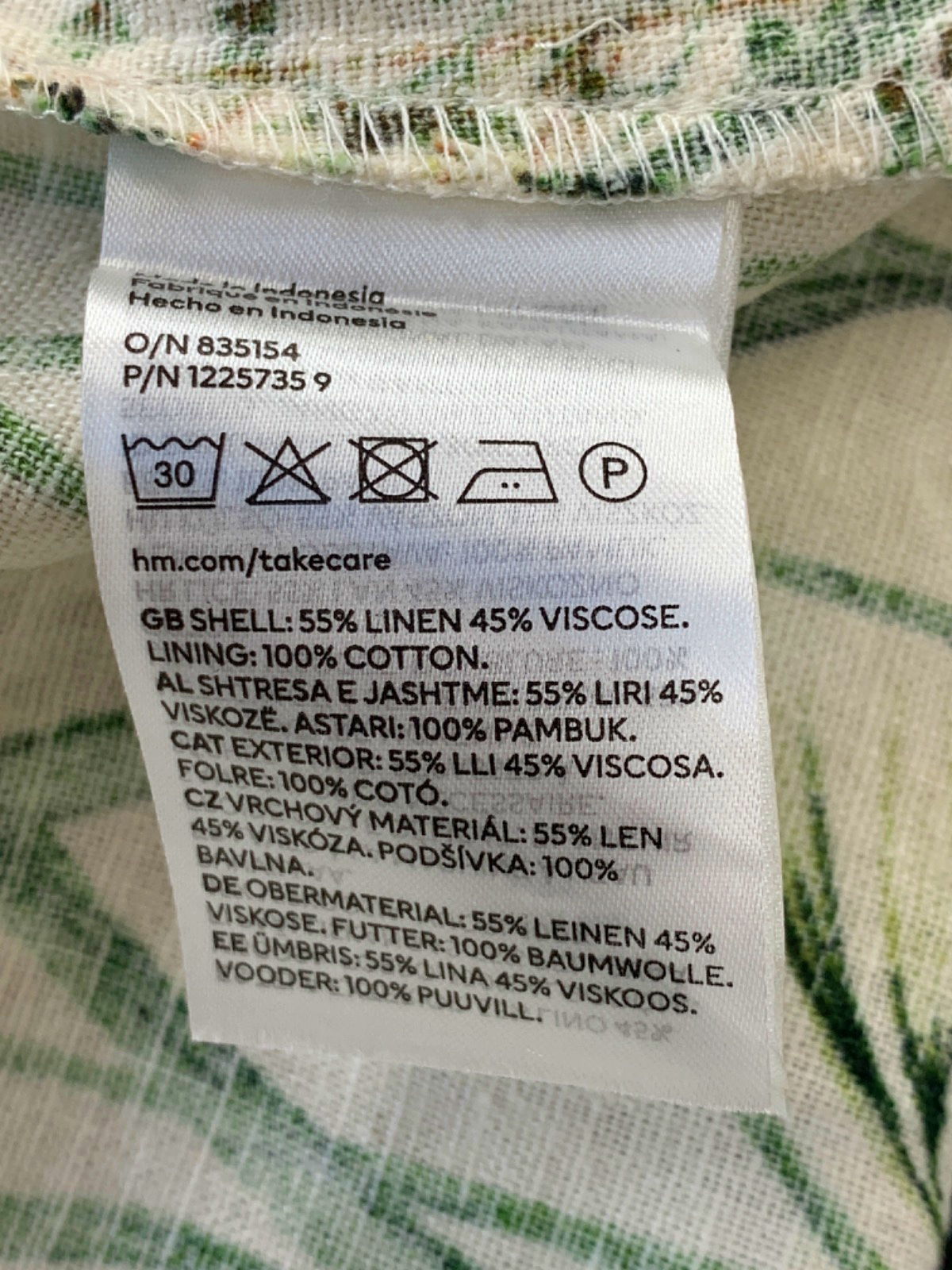 H&M White Floral Print Midi Dress UK XS